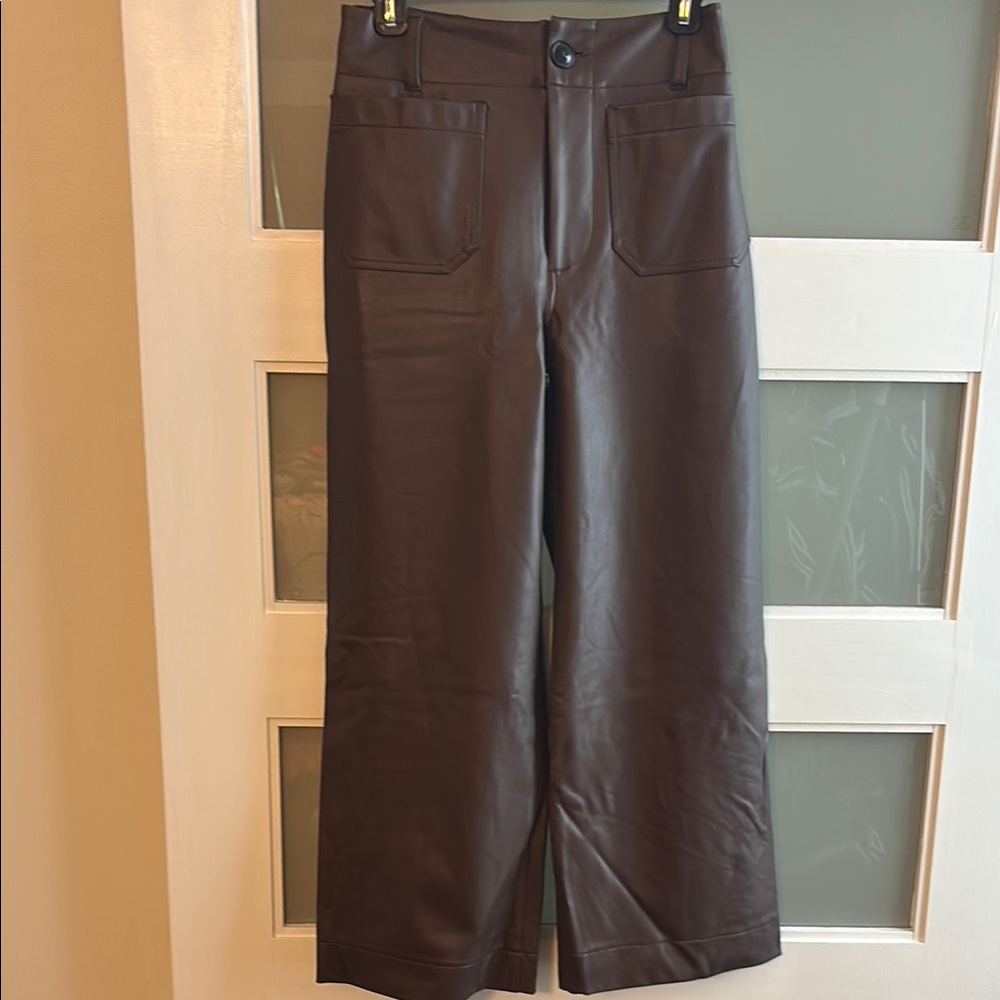 Maeve Brown Ankle Cropped Pants